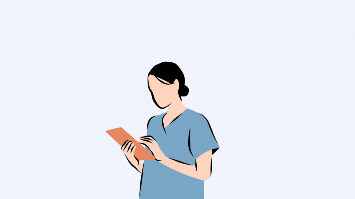 Overwhelmed nurse